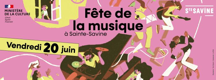 Fête de la musique à Sainte-Savine_Sainte-Savine Illustration : Tom Goyon - Impression : La DILA