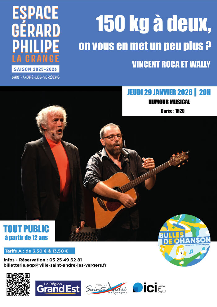 Affiche spectacle musical Service communication Ville de St André les Vergers - ©Chantal Bou-Hanna