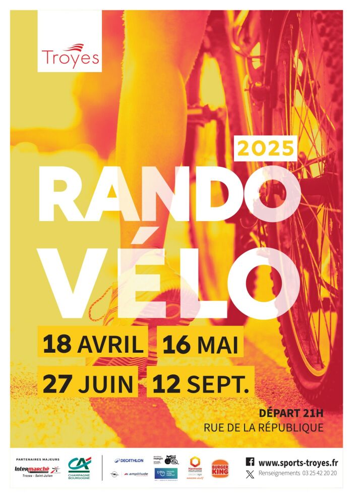 Affiche Randos Vélo © Ville de Troyes