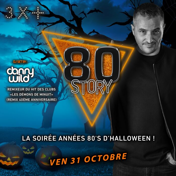 Affiche soirée dj halloween Le Troyes Fois Plus Affiche soirée dj halloween Le Troyes Fois Plus