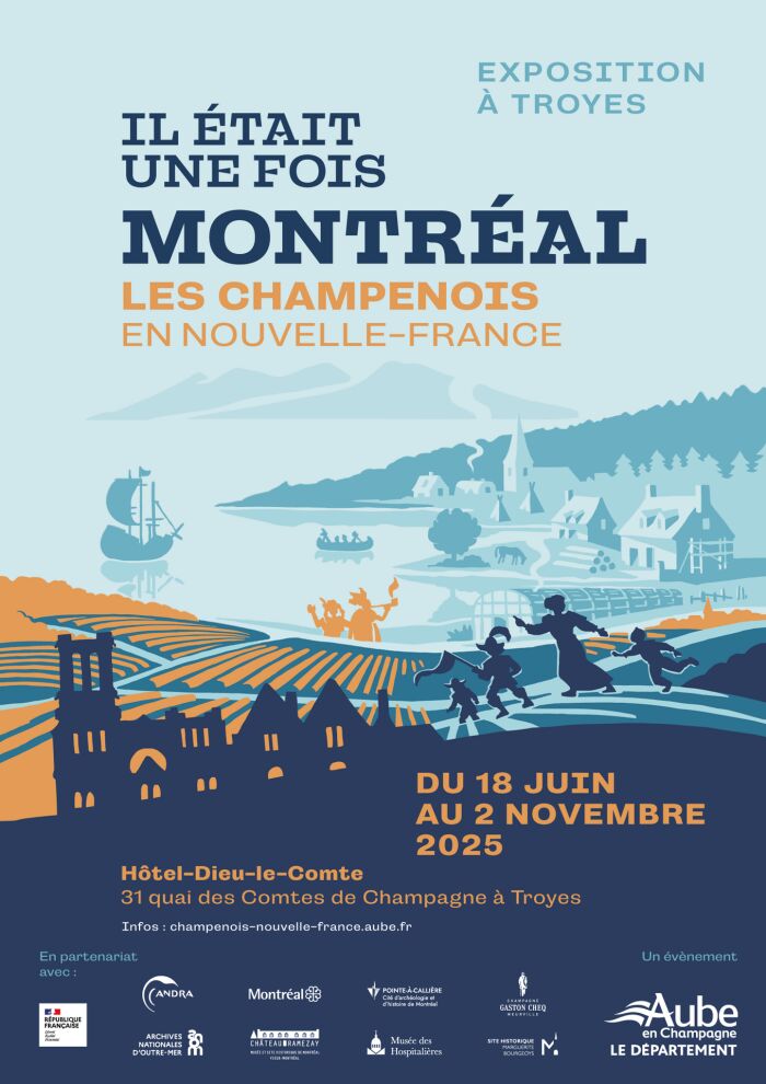 Affiche expo Montréal Département de l'Aube