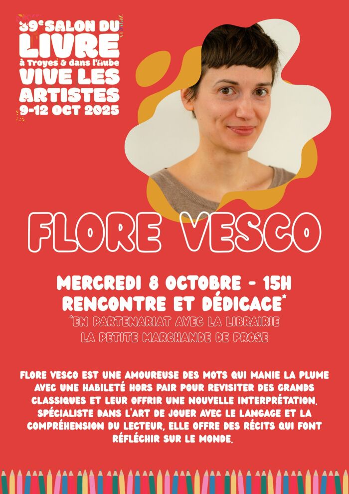 Rencontre avec Flore Vesco_Sainte-Savine Médiathèque de Ste Savine