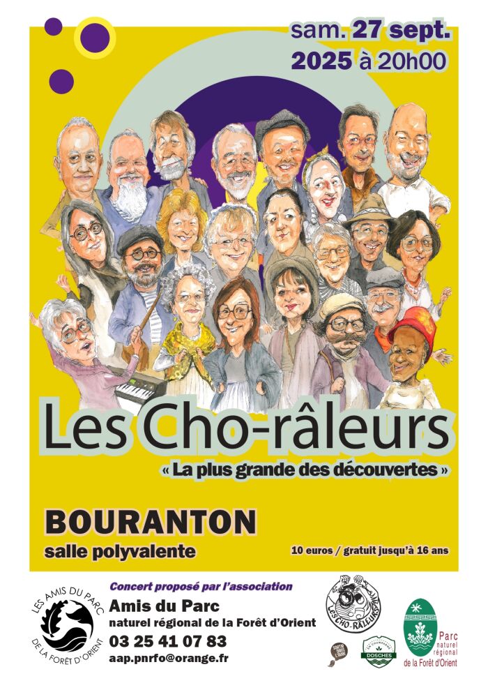 affiche les cho-râleurs © Association Les Amis du parc naturel régional de la Forêt d'Orient