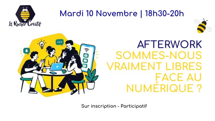 affiche afterwork Le Rucher Créatif