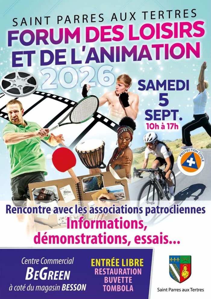 affiche forum des associations Ville de Saint-Parres-aux-Tertres