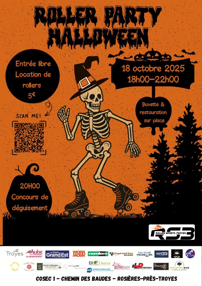 Roller Party Halloween_Rosières-près-Troyes Roller sports Troyes