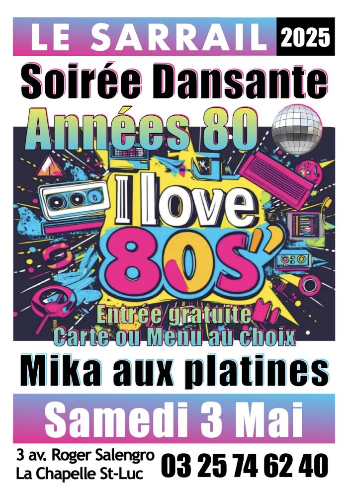 Affiche soirée dansante Le Sarrail