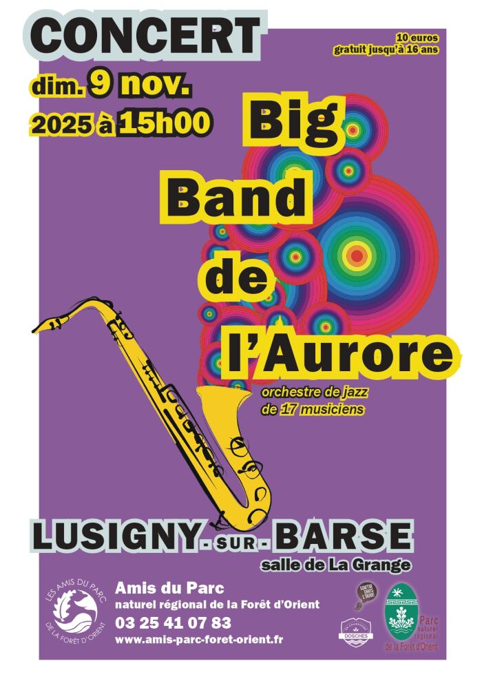 Affiche concert Association des Amis du Parc Naturel Régional de la Forêt d'Orient