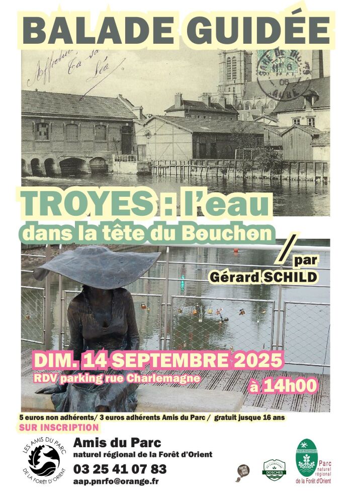 affiche balade guidée Association Les Amis du Parc de la Forêt d'Orient