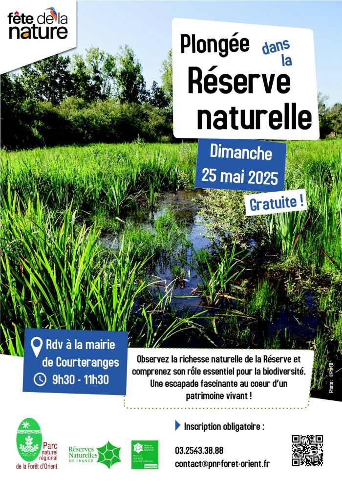Affiche fête de la nature courteranges PnrFo