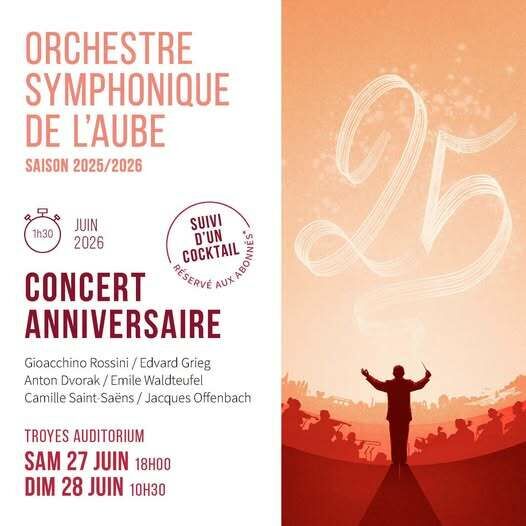 Orchestre Symphonique de l'Aube - Concert anniversaire_Troyes Département de l'Aube / Conception : Talky Walky