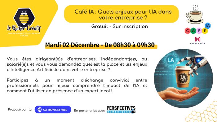 visuel café IA Le Rucher Créatif