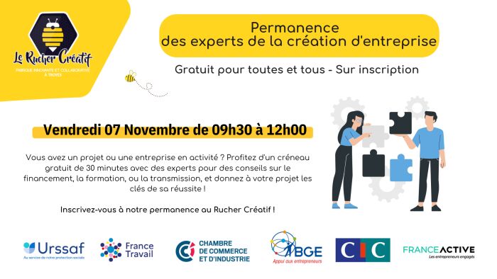 visuel permanence experts créa entreprise Le Rucher Créatif