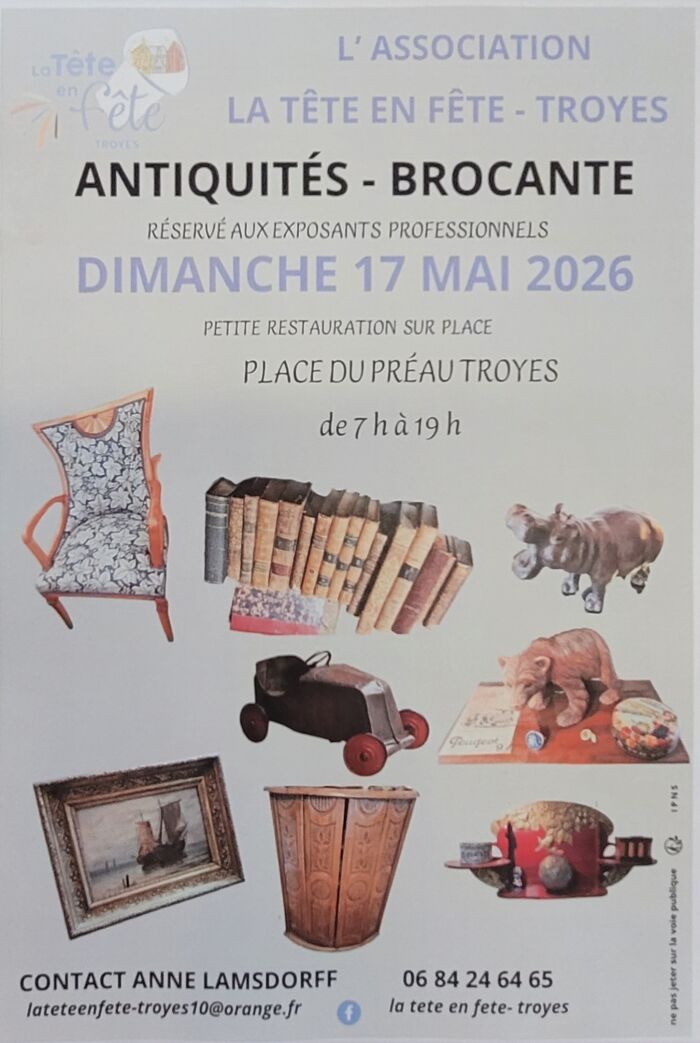 affiche brocante Anne Lamsdorff