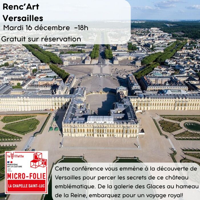 affiche renc'art Micro-Folie - Ville de La Chapelle Saint-Luc