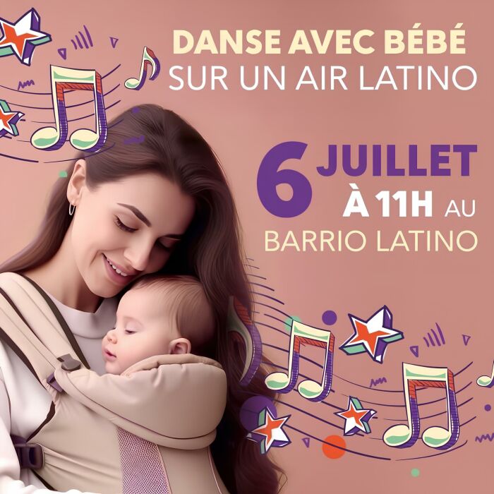 affiche danse avec bébé Barrio Latino