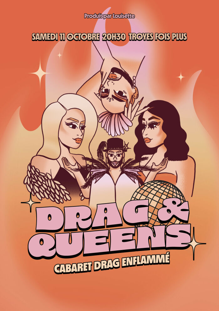 affiche drag & queens Louisette