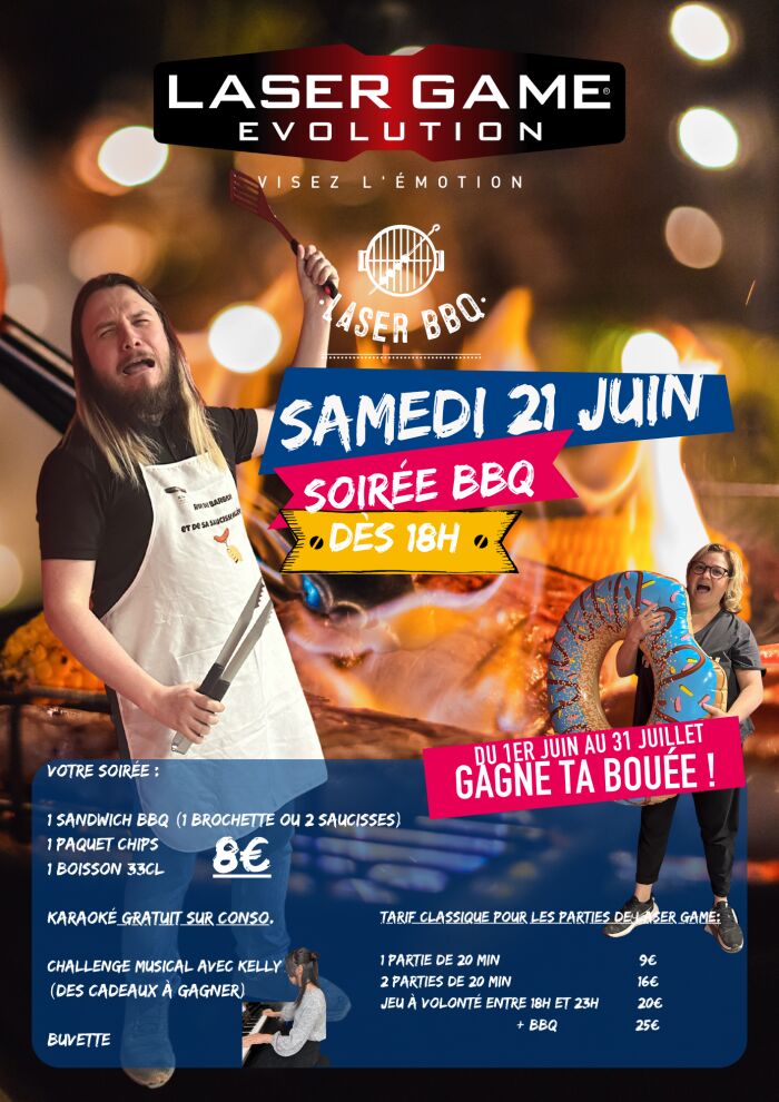 Affiche voilà l'été Laser Game Evolution