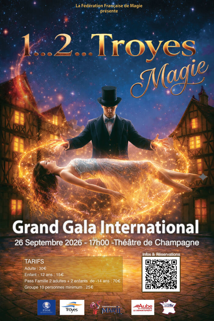 affiche 1 2 Troyes Magie_Troyes Fédération Française de Magie (FFM)