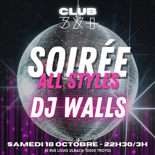 Affiche soirée dj Le Troyes Fois Plus