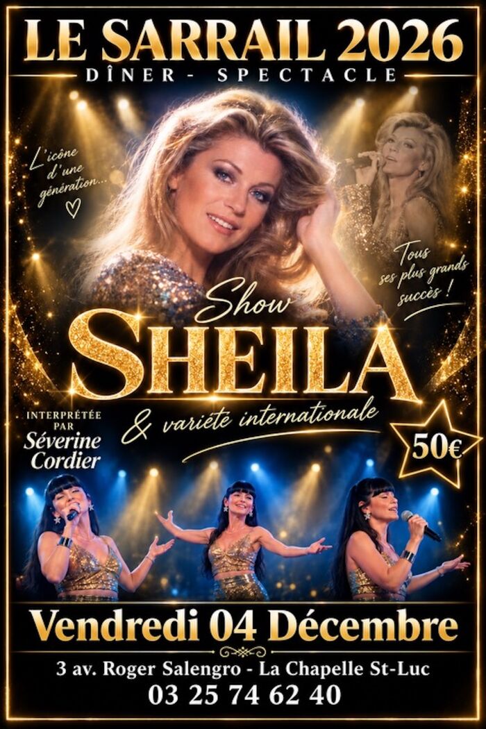 affiche show sheila Le Sarrail