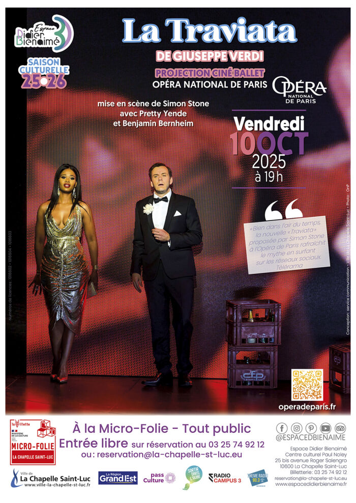 La Traviata – Giuseppe Verdi – Opéra National de Paris_La Chapelle-Saint-Luc Service communication - Ville de La Chapelle St Luc - Photo : OnP