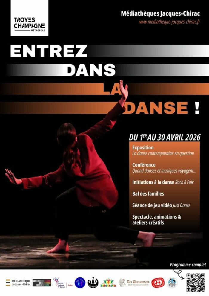 Exposition « La danse contemporaine en questions »_Troyes Médiathèque Jacques Chirac