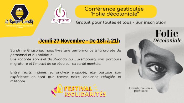 visuel conférence Le Rucher Créatif