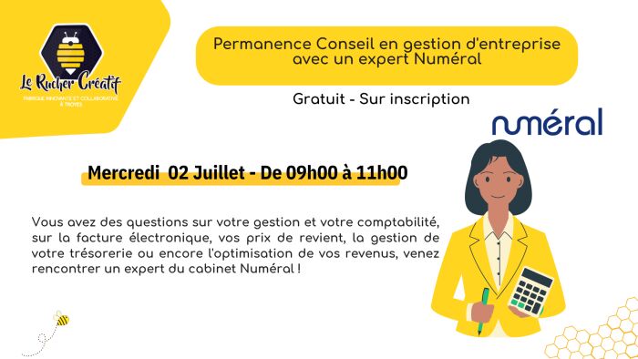 Visuel permanence conseil Le Rucher Créatif