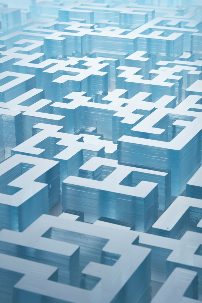 Lila Farget, Blue maze, détail Stan Huaux