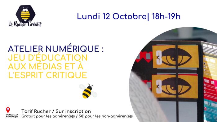Atelier Numérique  : Esprit critique Ocytocine Le Rucher Créatif