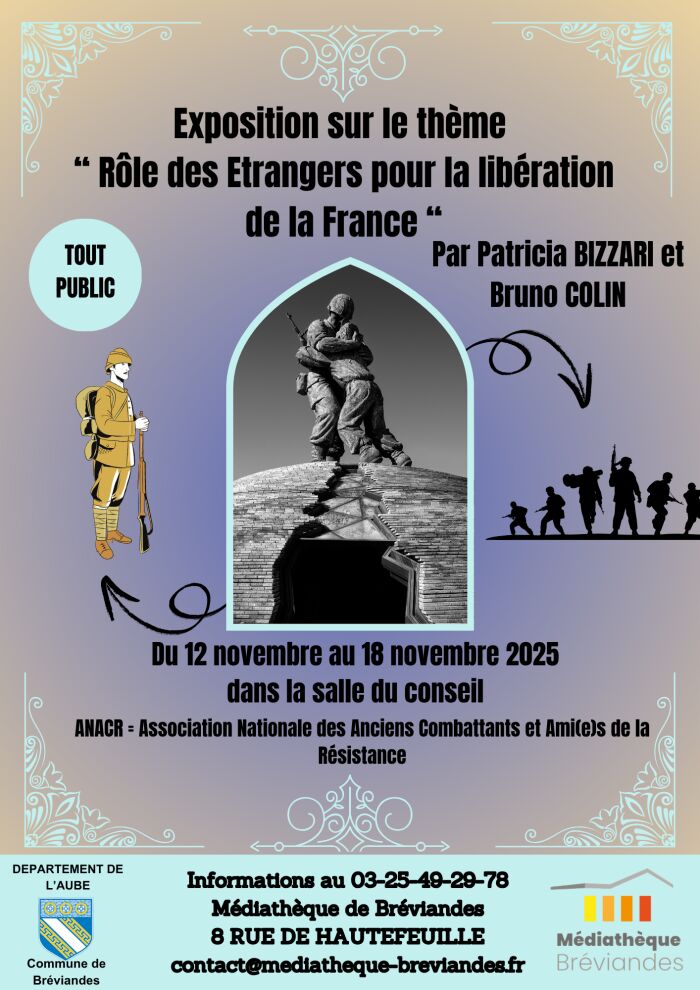 affiche expo Médiathèque de Bréviandes affiche expo Médiathèque de Bréviandes