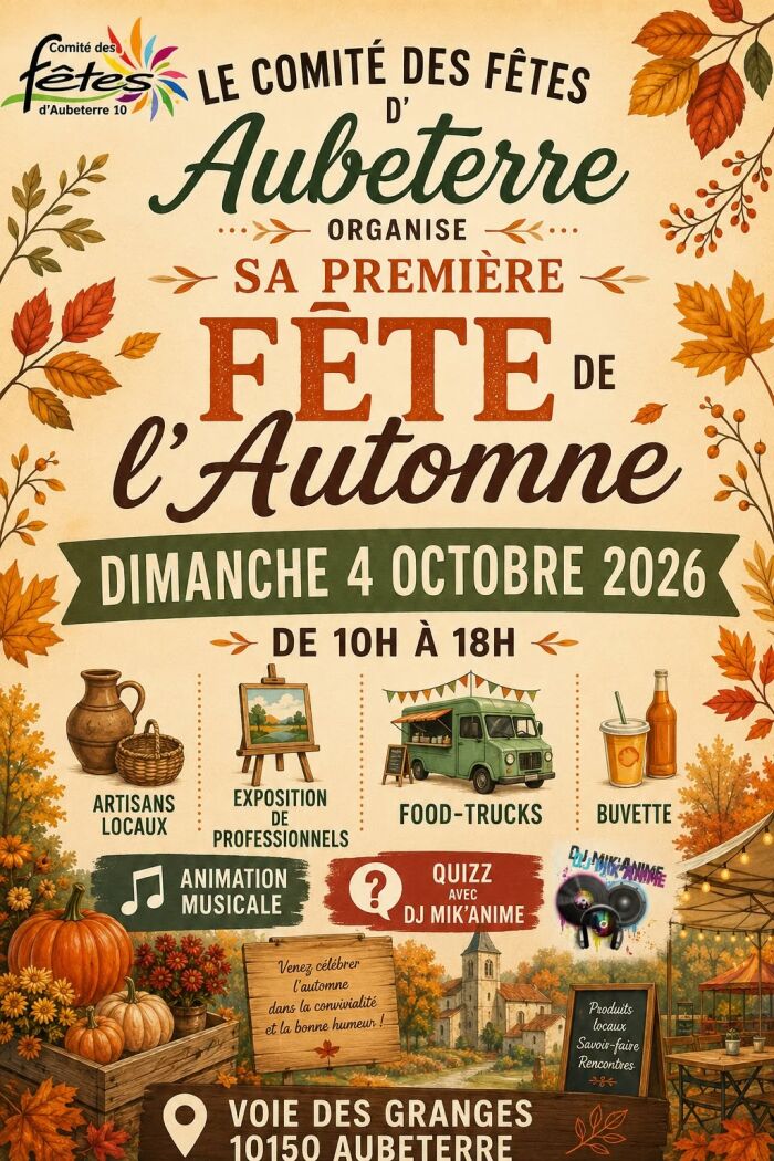 04 oct - Fête de l'Automne.jpg Comité des Fêtes d'Aubeterre