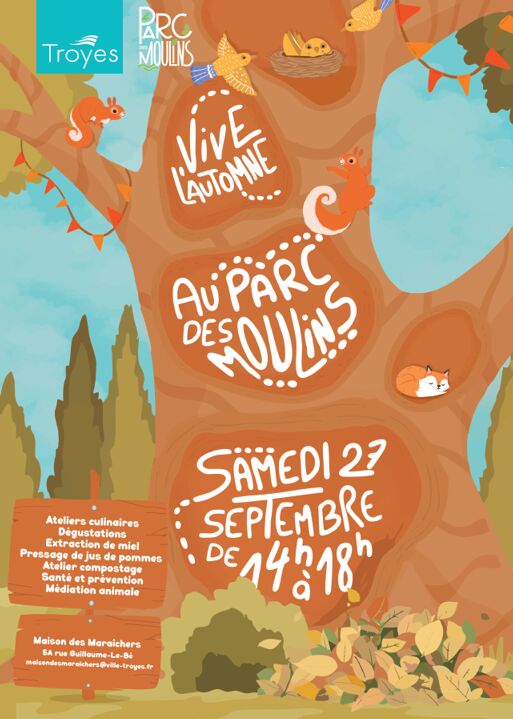 affiche vive l'automne Ville de Troyes