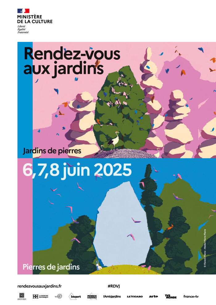 Affiche rdv aux jardins © Florent Pierre - Atelier Pierre Pierre