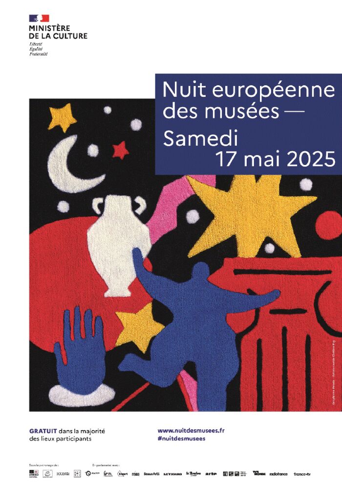 Affiche nuit des musées © Clotilde Puy & studio graphique Pekelo