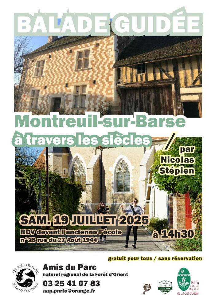 Balade découverte de Montreuil sur Barse_Montreuil-sur-Barse Association des Amis du Parc Naturel Régional de la Forêt d'Orient