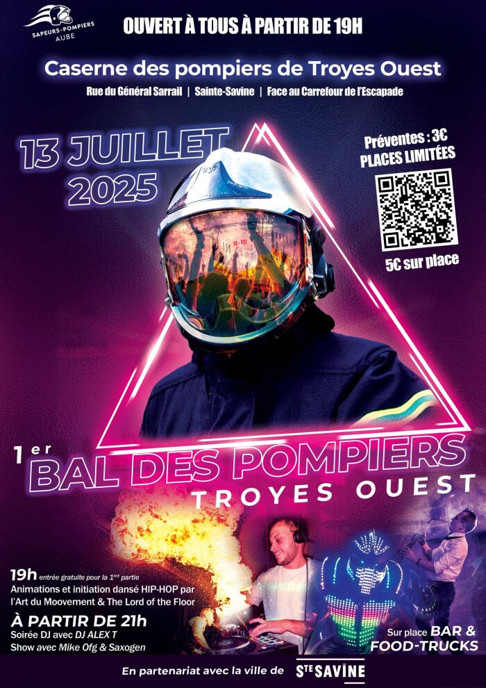 1er Bal des Pompiers_Sainte-Savine Amicale Pompiers Troyes Ouest