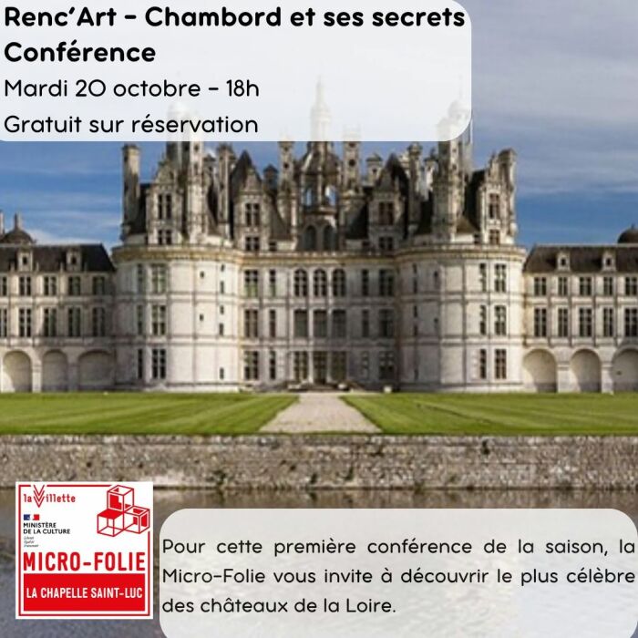 affiche renc'art Micro-Folie - Ville de La Chapelle Saint-Luc