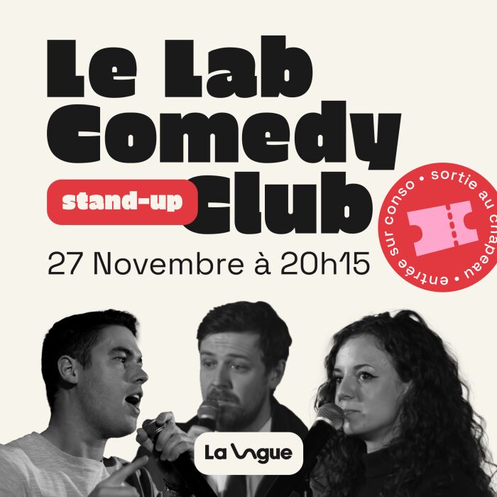 affiche le lab comedy club La Vague