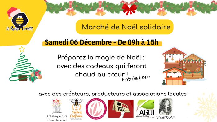 visuel marché de noel Le Rucher Créatif