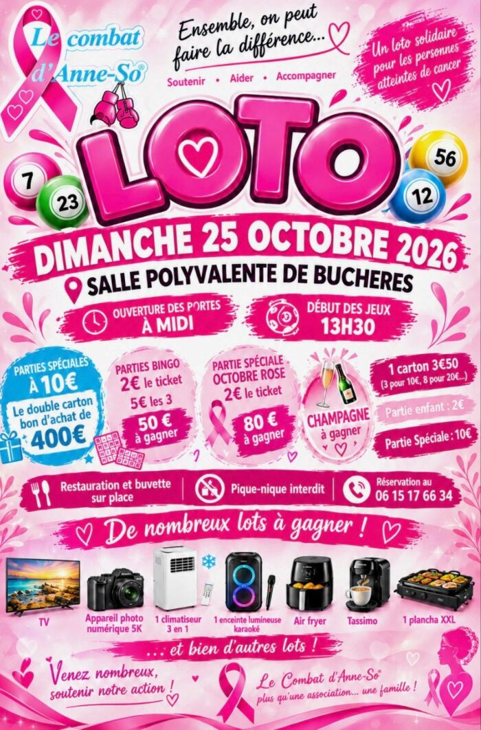 Affiche loto Le Combat d'Anne-So