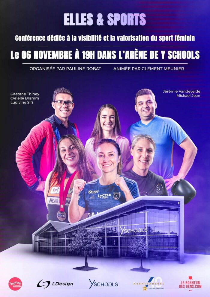 Elles & Sports : conférence dédiée au sport féminin, avec championnes et experts_Troyes © lempensdesign & ©lebonheurdesgens
