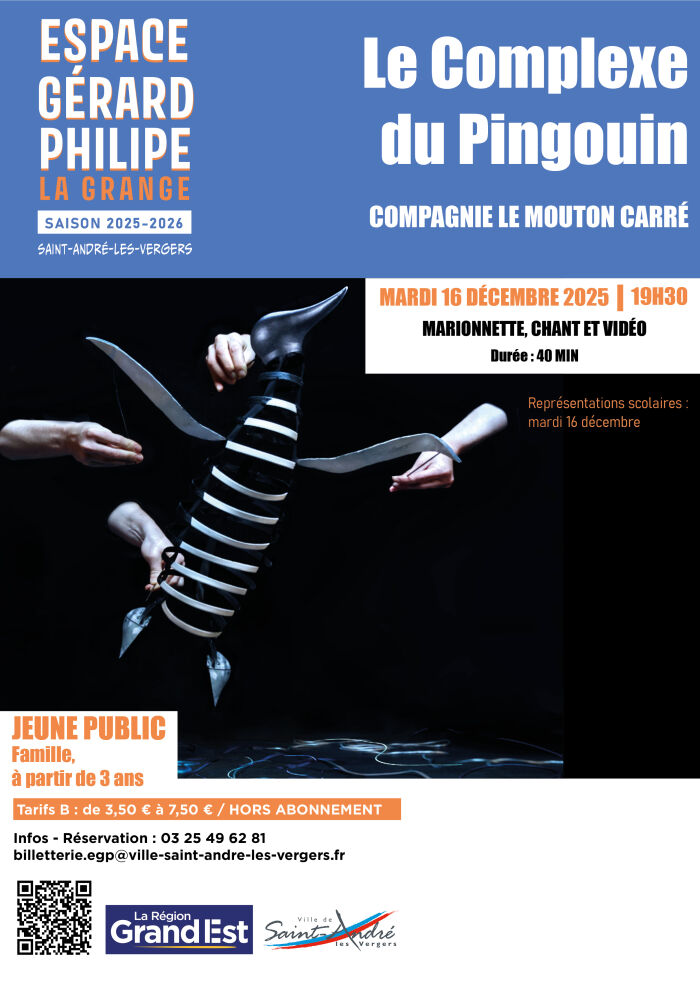 Affiche le complexe du pingouin Service communication Ville de St André les Vergers - ©Ernest S Mandap.