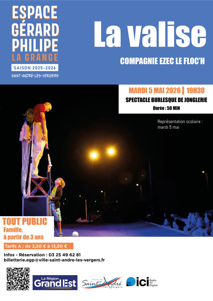 Affiche La valise Service communication Ville de St André les Vergers - ©Delphine Pernaud