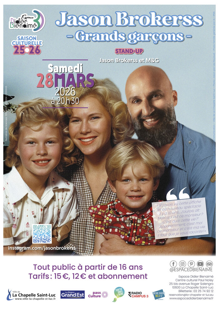 Jason Brokerss – Grands garçons_La Chapelle-Saint-Luc Service communication - Ville de La Chapelle St Luc - Photo : Jason par Léa Rouaud - Photo famille générée par IA