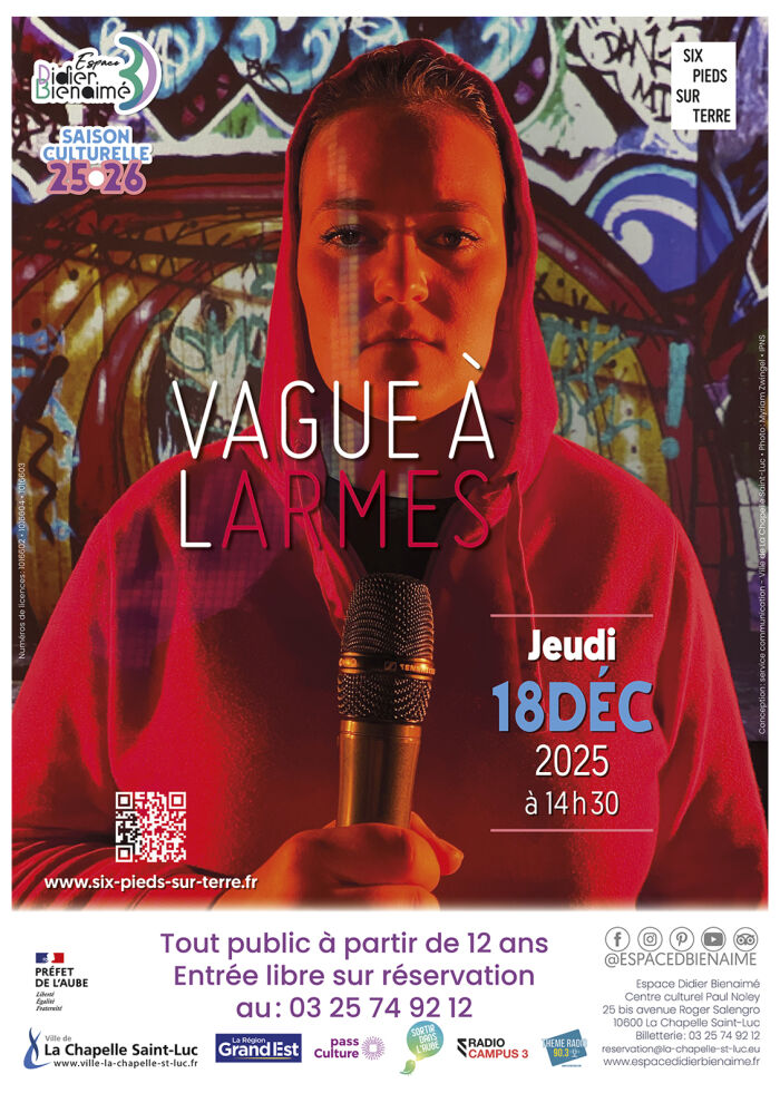 Vague à larmes – Compagnie Six Pieds Sur Terre_La Chapelle-Saint-Luc Service communication - Ville de La Chapelle St Luc - Photo : ©Myriam Zwingel