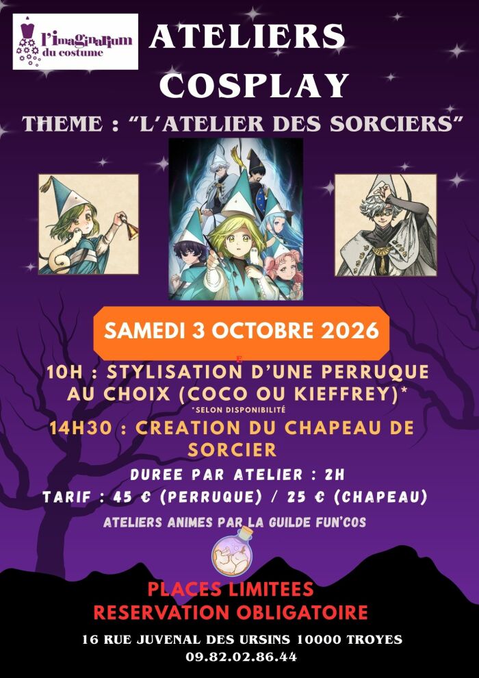 Affiche ateliers Imaginarium du costme