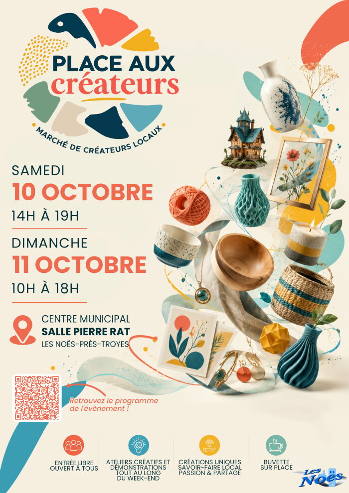Place aux créateurs 2026 Mairie de Les Noes