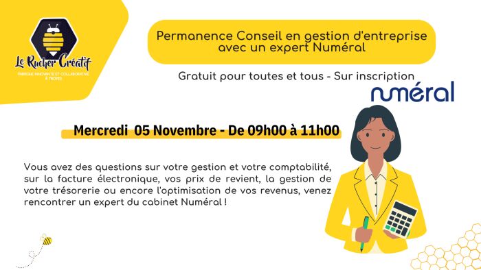 Visuel rencontre expert digital Le Rucher Créatif